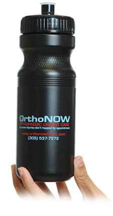 medical franchise promotional water bottle